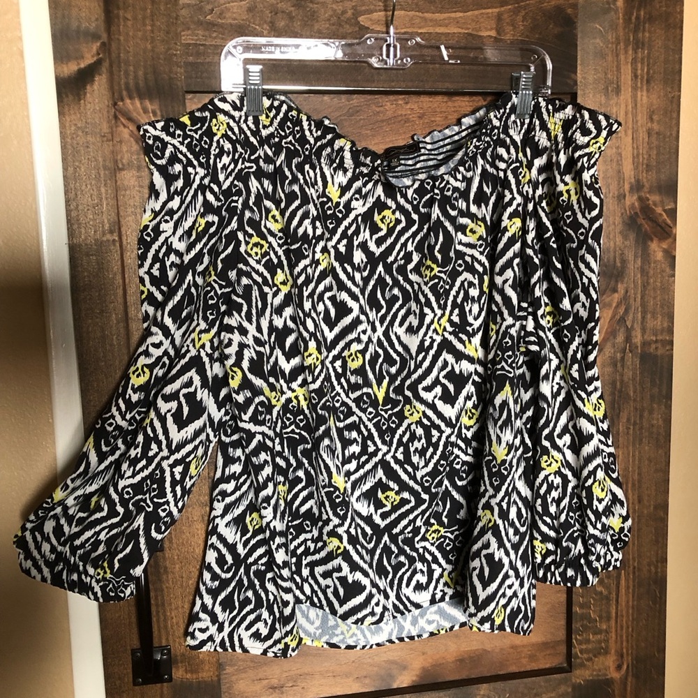 Woven peasant style blouse by Diane Gilman